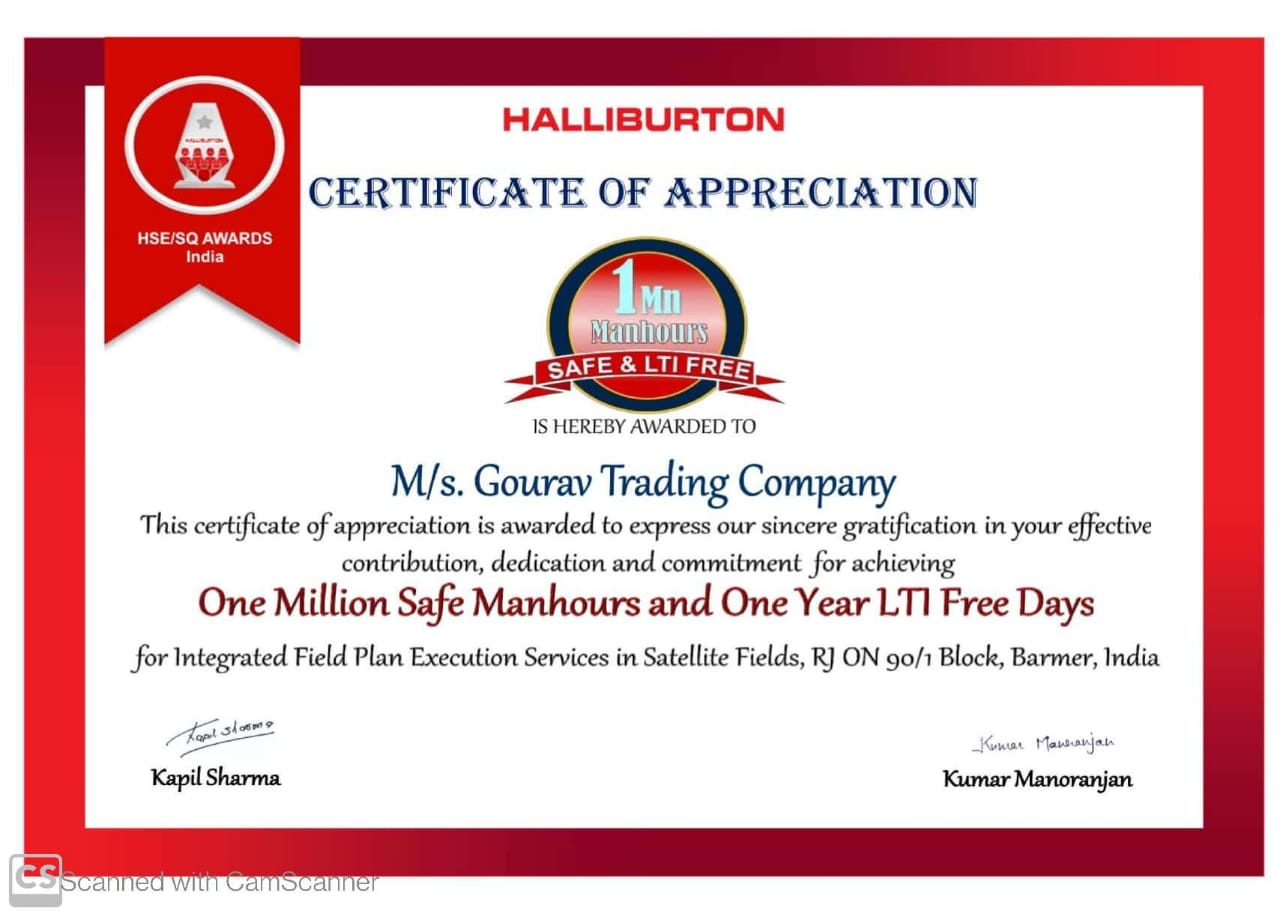 Appreciation Certificate